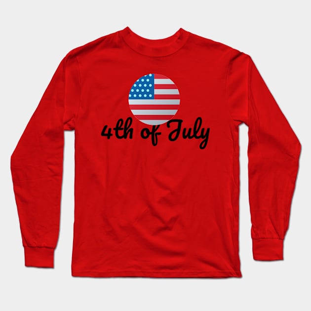 Independence Day USA Long Sleeve T-Shirt by JustPureCreatives